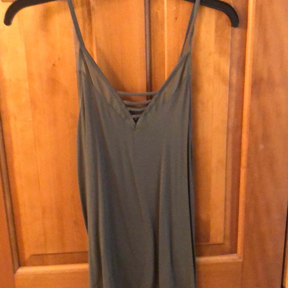 Green tank top
